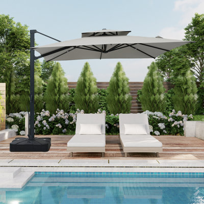 Yaneisy 118.11'' Tilt Cantilever Umbrella