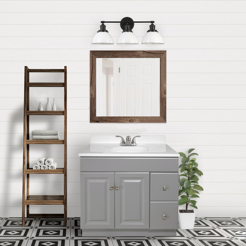 Wyndham 37-Inch Espresso Wood Vanity with White Marble Sink Top