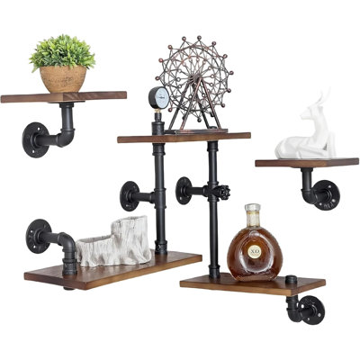 Ensemble de 3 tablettes flottantes Rustic Modern