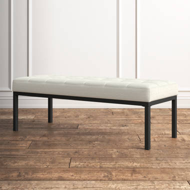 17 Stories Balmir Faux Leather Upholstered Bench | Wayfair