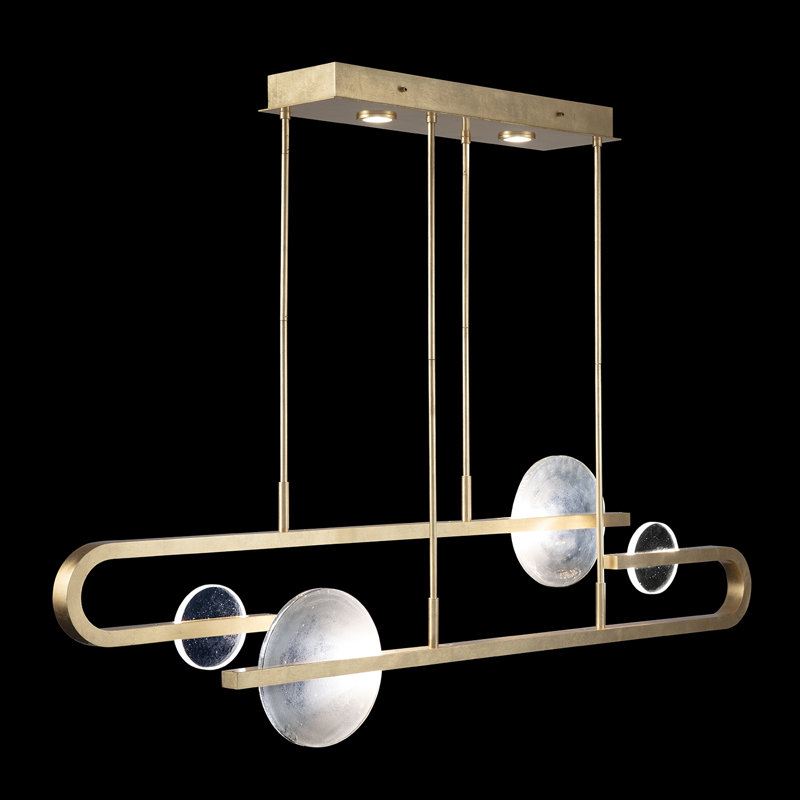Luminaire suspendu 65 po Selene, Doré clair