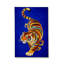 Tapis tissé à imprimé tigre bleu marine Mosso-2056283978