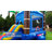 HeroKiddo Ocean Shark Inflatable Water Slide Bounce House Combo (with Pool and Blower)