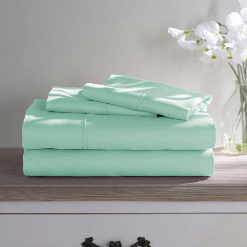 Sea Foam, California King Sheet Set wtih 2 Pillowcases