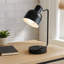 Lampe de table noire 15,25 po USB