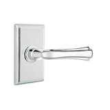 Wembley Round Privacy (Bed & Bath) Door Lever with Rectangle Rosette