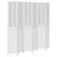 Paravent 6 panneaux en bois massif blanc Paulownia-2351498-2351501