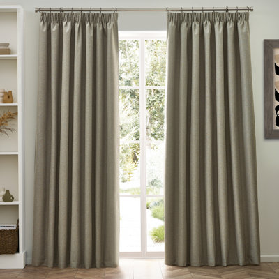 Dawn 100% Blackout Pencil Pleat Curtains