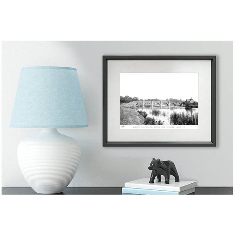 Clifton Hampden, The Bridge Over The River Thames 1890 by Francis Frith - Single Picture Frame Print