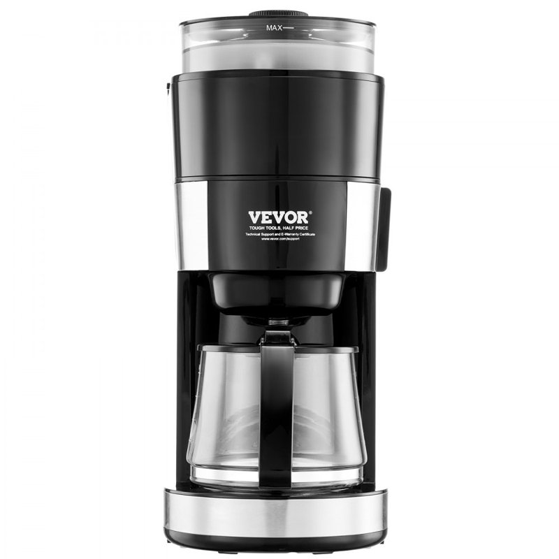 Machine à café à égouttement de 10 tasses avec contrôle de la force d'infusion à 3 tasses