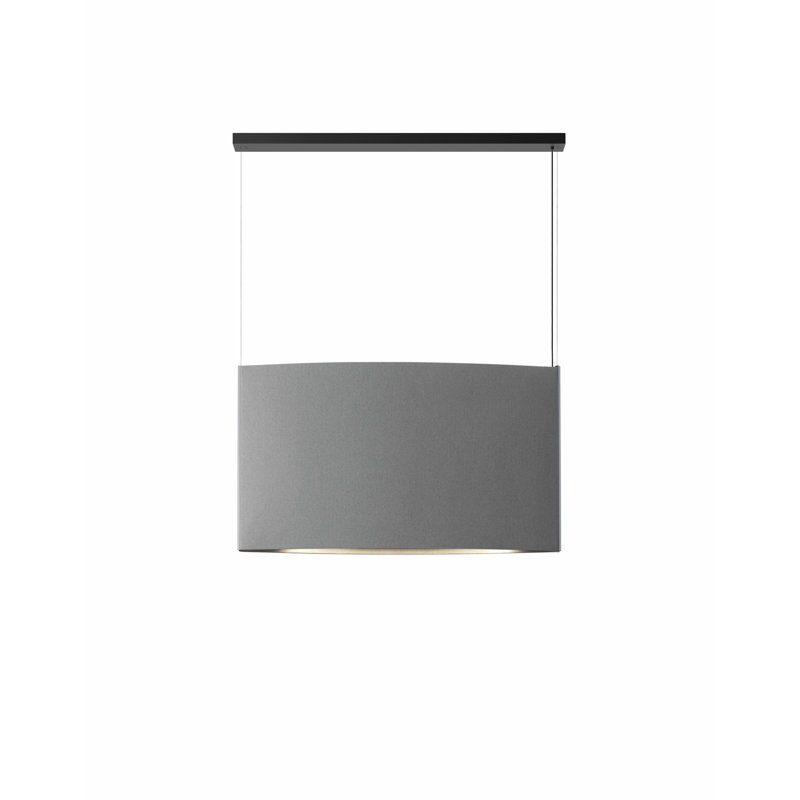 Noren 2 - Light LED Pendant, 27.56" H x 48.43" W x 7.09" D, Light Gray