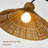 Wicker Frameless Modern Family Bedroom Floor Lamp