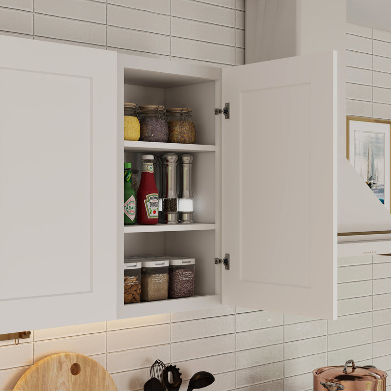 Armoire murale de cuisine standard l 12 po x P 12 po x H 42 po prête à assembler Casainc, 12", 42"