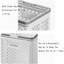 Collapsible Laundry Basket With Wheel Foldable Portable Hamper For Dirty Clothes-white-836720658