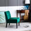 Chaises d'appoint en velours, 2 pièces - Dossier incurvé pour chambre à coucher, salon, bureau 2 pièces, chaises plissées-120260287