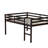 Full Wood Loft Bed With Ladder, Espresso-176708877-177008301