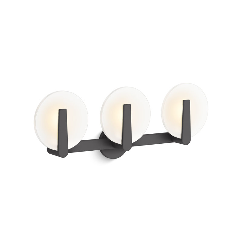 Hint Three-Light Sconce, Matte Black
