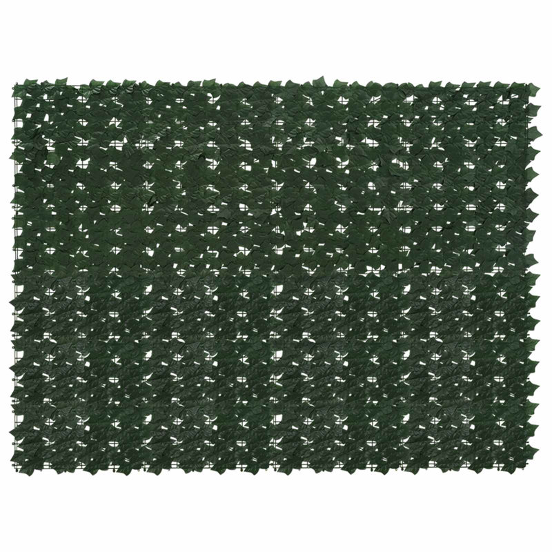 Vidaxl Balcony Screen With Leaves Garden Sunshade Dark Green/Green Multi Sizes, 200cm W x 150cm D