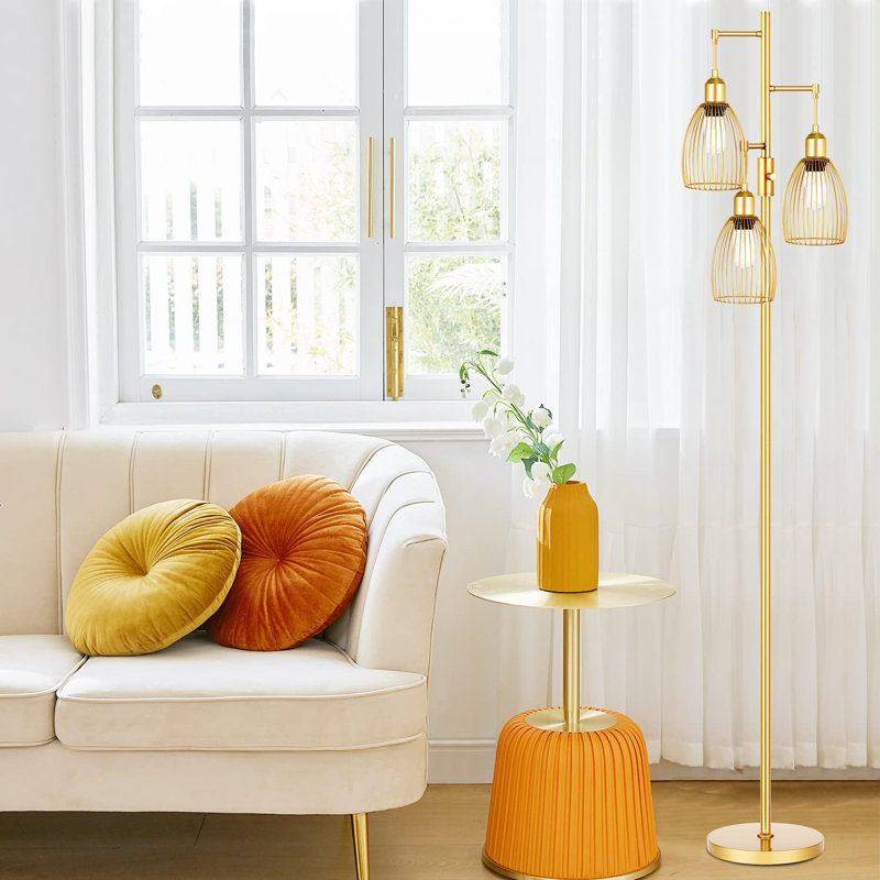 Bannerdown 68.02'' Tree Floor Lamp, Gold