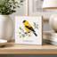 Bloc décoratif carré en bois Goldfinch Mini Art Block, 5,5 pouces