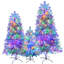 Ensemble d'arbre de Noël articulé artificiel pré-éclairé