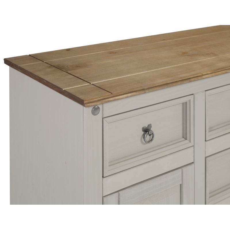 Bridewell 125cm Solid Wood Sideboard, Grey