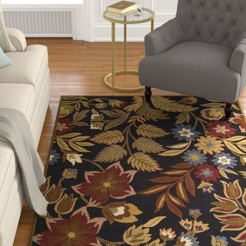Cottesloe Wool Floral Indoor Rug, Rectangle 7'6" x 9'6"