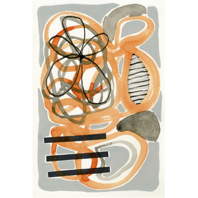 " Orange & Grey Scramble I "