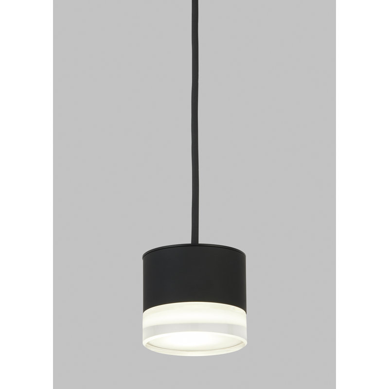 Gable 1 - Light LED Pendant, Nightshade Black