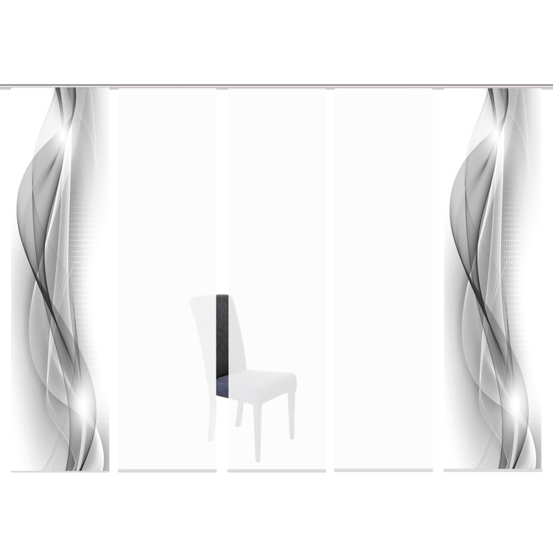 Parkman Semi Sheer Curtain Panel Pair, Grey