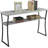 X-Calibur Console Table With Powder Coated Metal Frame And Melamine Veneer, Transitional Style Design