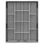 Grand lit escamotable rotatif avec supports de rangement cachés, lit mural multifonctionnel peu encombrant pour le bureau à domicile et les petites pièces, gris-1693652459