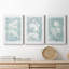 Silhouette Botanical I - Ensemble de 3 reproductions sur toiles tendues-1208695198