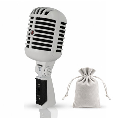5 Core Retro Dynamic Vocal Iconic Microphone Vintage Style Classic Cardioid Unidirectional Mic