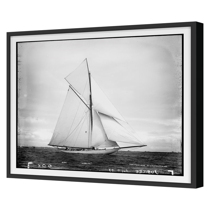 «Open Seas 9» par THE Studio - reproduction de cadre photo simple, Cadre noir, H 36 po x l 44 po