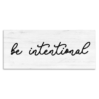 Impression Aw Aw-417-Canvas, Be Intentional Inspirational, sur toile par Lil 'Rue