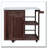 Outdoor Kitchen Island Fir Wood Prep Station Lockable Kitchen Cart with Stainless Top, Ample Storage Space-124609586