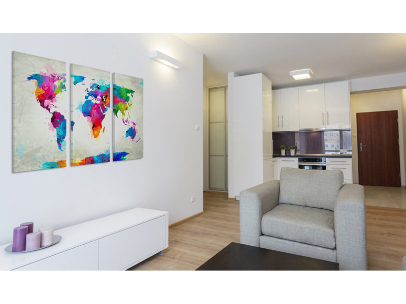 3 Piece No Frame Print on Canvas, 80cm H x 120cm W
