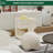 360° Rotating Movable Storage Cabinet Nightstand With 2 Slide Out Drawer-493002402