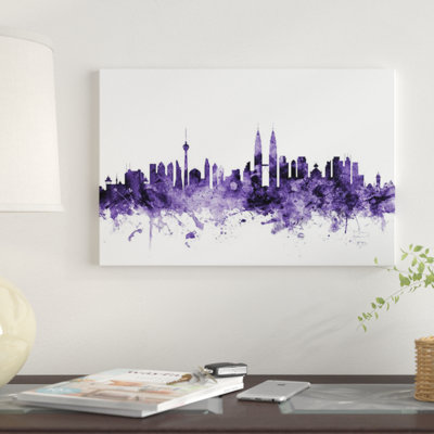 «Kuala Lumpur, Malaisie» par Michael Tompsett - reproduction sur toile tendue