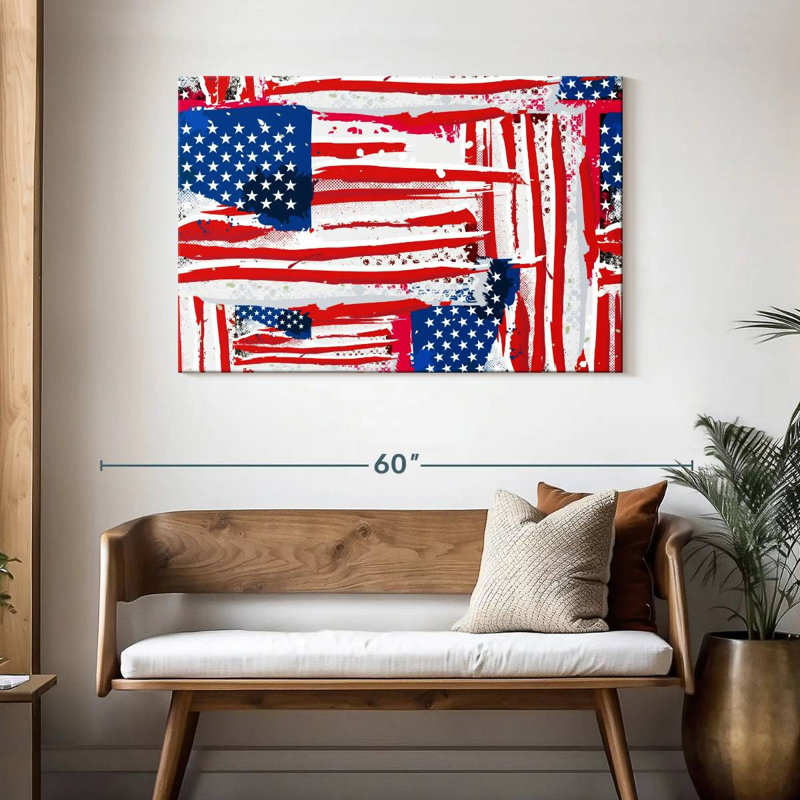 Borges Abstract Flag, 30" H x 45" W