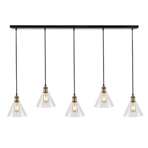 Beacham 5 - Light Kitchen Island Linear Pendant