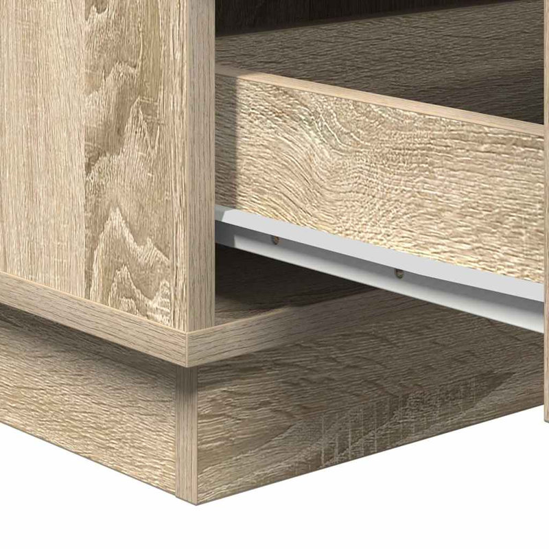 Bedside Cabinet 39 X 34.5 X 65 Cm Engineered Wood, Sonoma Oak