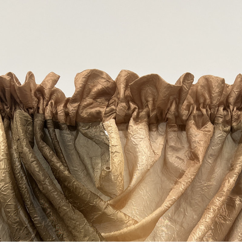 Velia Ombre Balloon Window Valance, Earth