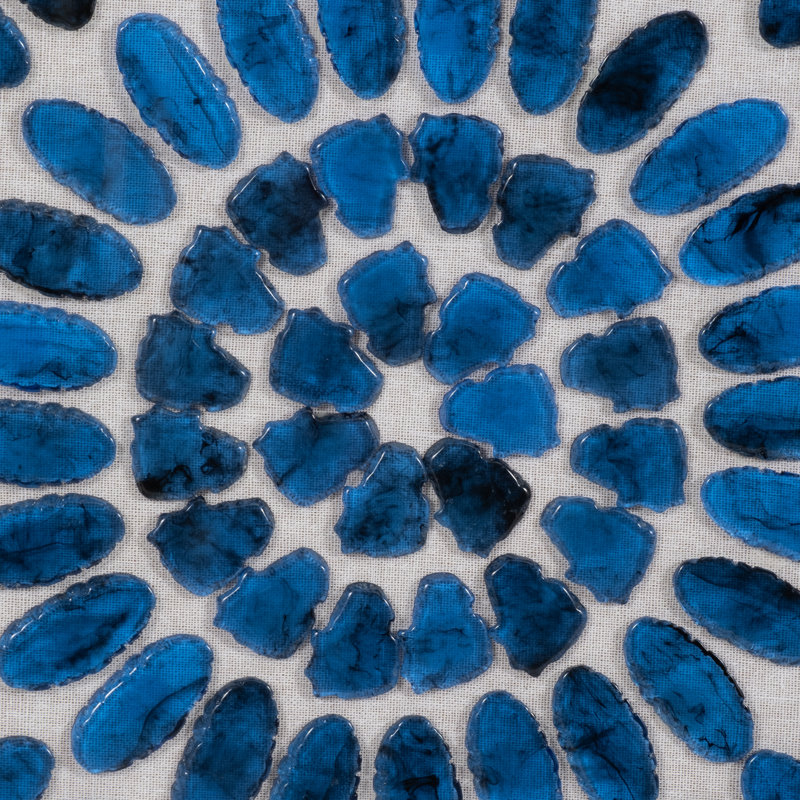 24X24 Caspian Agate Shadow Box Wall Decor