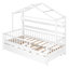 Lit simple en bois avec lit gigogne et lit pour enfant
