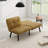 Adjustable Futon Sofa Bed With Velvet Fabric And Convertible Design-91295959