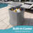Coast Modern Outdoor Side Table Cooler - 2 in 1 Patio Decor Storage Table & Ice Chest - 25 QT - Gray-121415730