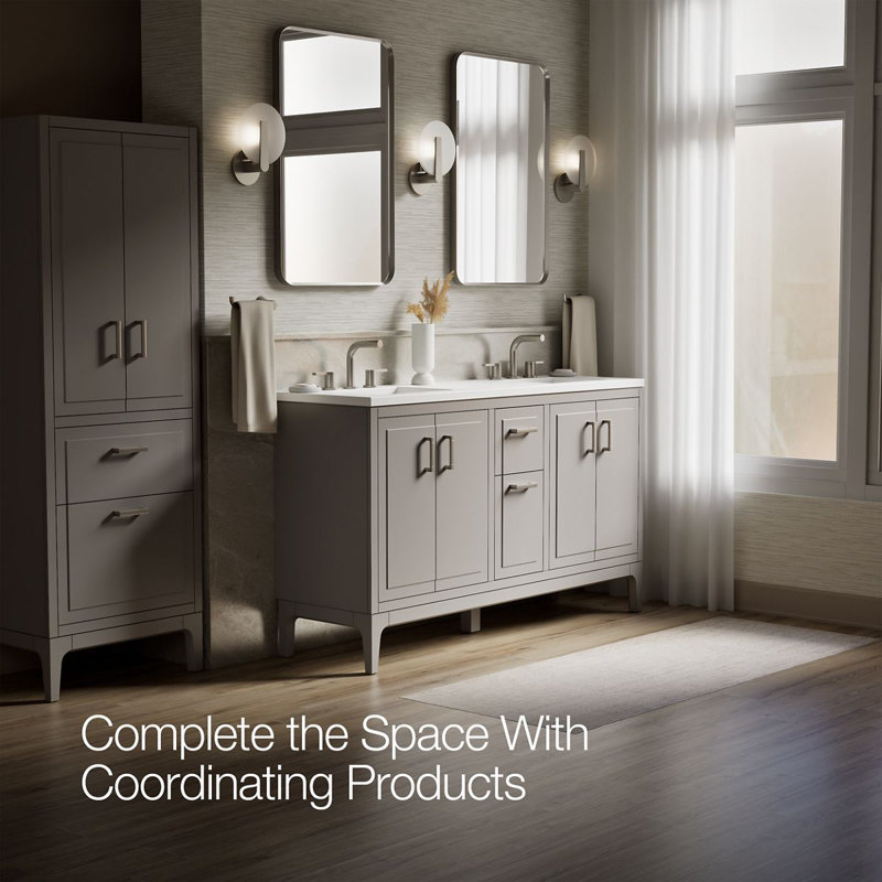 Seer 60-In Bathroom Vanity Set, Mohair Gray