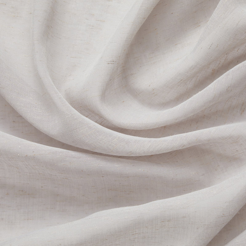 Linen Semi-Sheer Grommet Curtain Panels, 54" W x 84" L, Light Gray